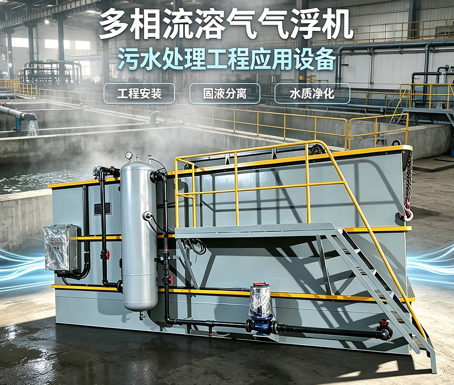 多相流溶气气浮机发货前试机